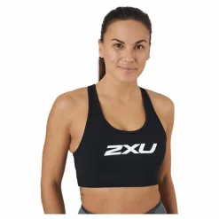 2XU Motion Racerback Crop Black/white Svart Outlet