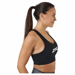 2XU Motion Racerback Crop Black/white Svart Outlet