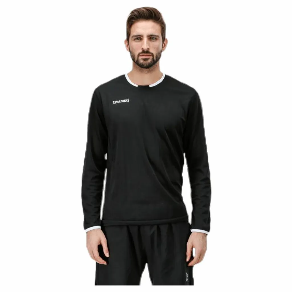 Spalding Move Shooting Shirt L/S White/Black Vit och Svart Online