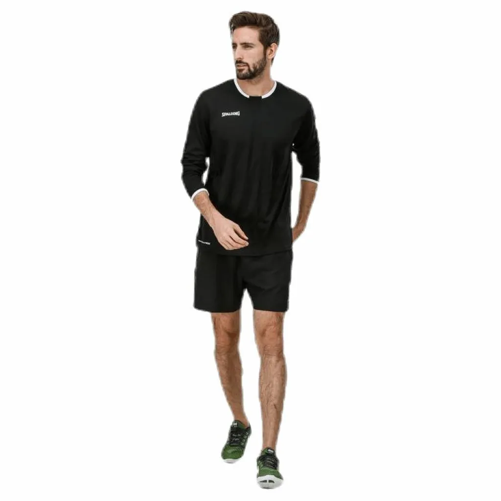 Spalding Move Shooting Shirt L/S White/Black Vit och Svart Online