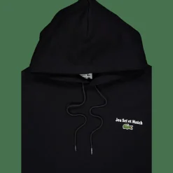Multi Print Fleece Hoodie Noir 031*Lacoste Online