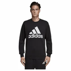 adidas Must Have Fitted Crew White/Black Svart Hot