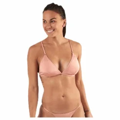 Nadine Bikini Triangle Bra Brown*Pieces Discount
