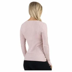 Natalia L/S Rib Pullover Knt Red*Only Best