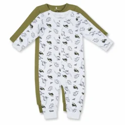 Nbmnightsuit 2p Zip Loden Dino Loden Green*Name It