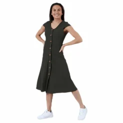 Nella S/S Dress Jrs Green*Only Online