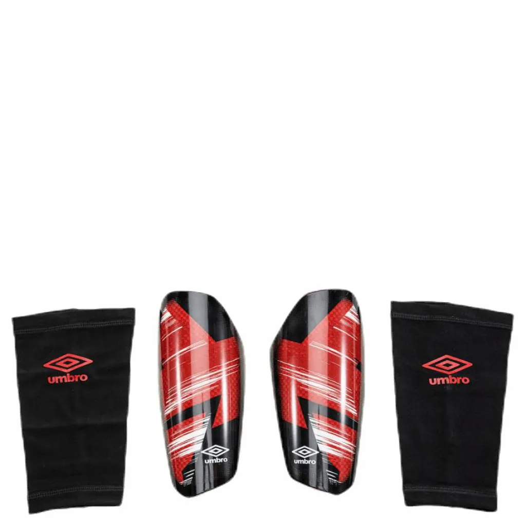 Umbro Neo Minimus Guard W/Sleeve Black/Red Svart och Röd New