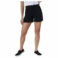 Pieces Neora Hw Frill Shorts Black Svart Outlet