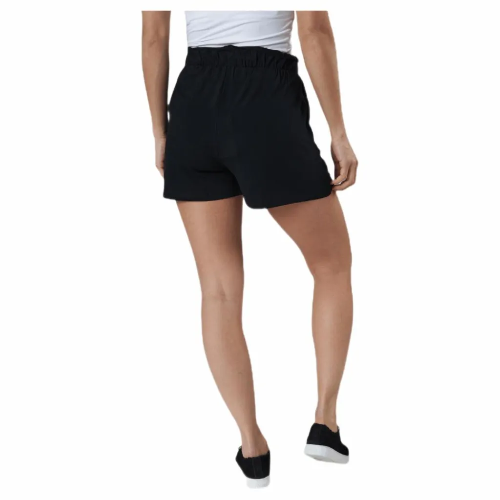 Pieces Neora Hw Frill Shorts Black Svart Outlet