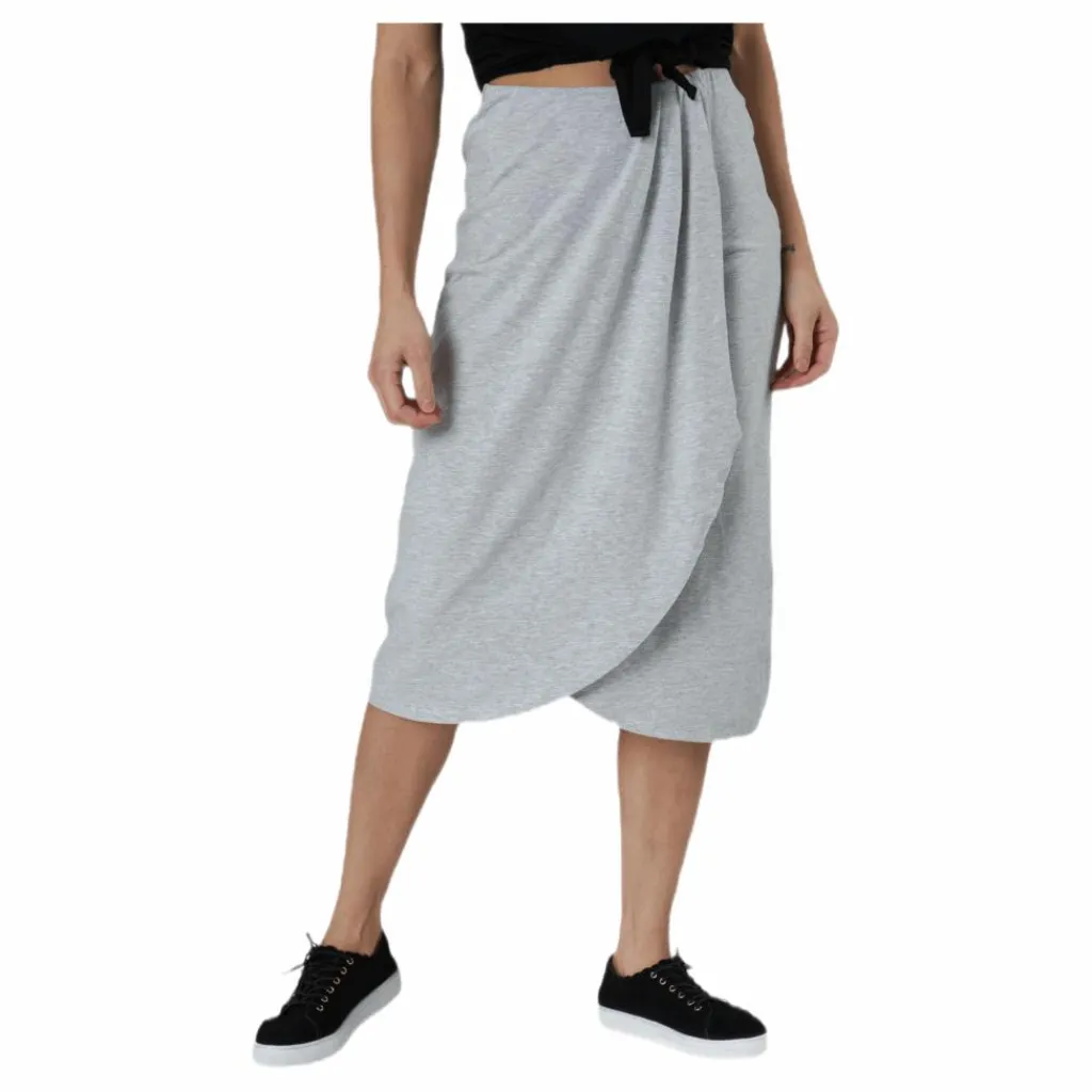 Pieces Neora Hw Skirt Grey Grå