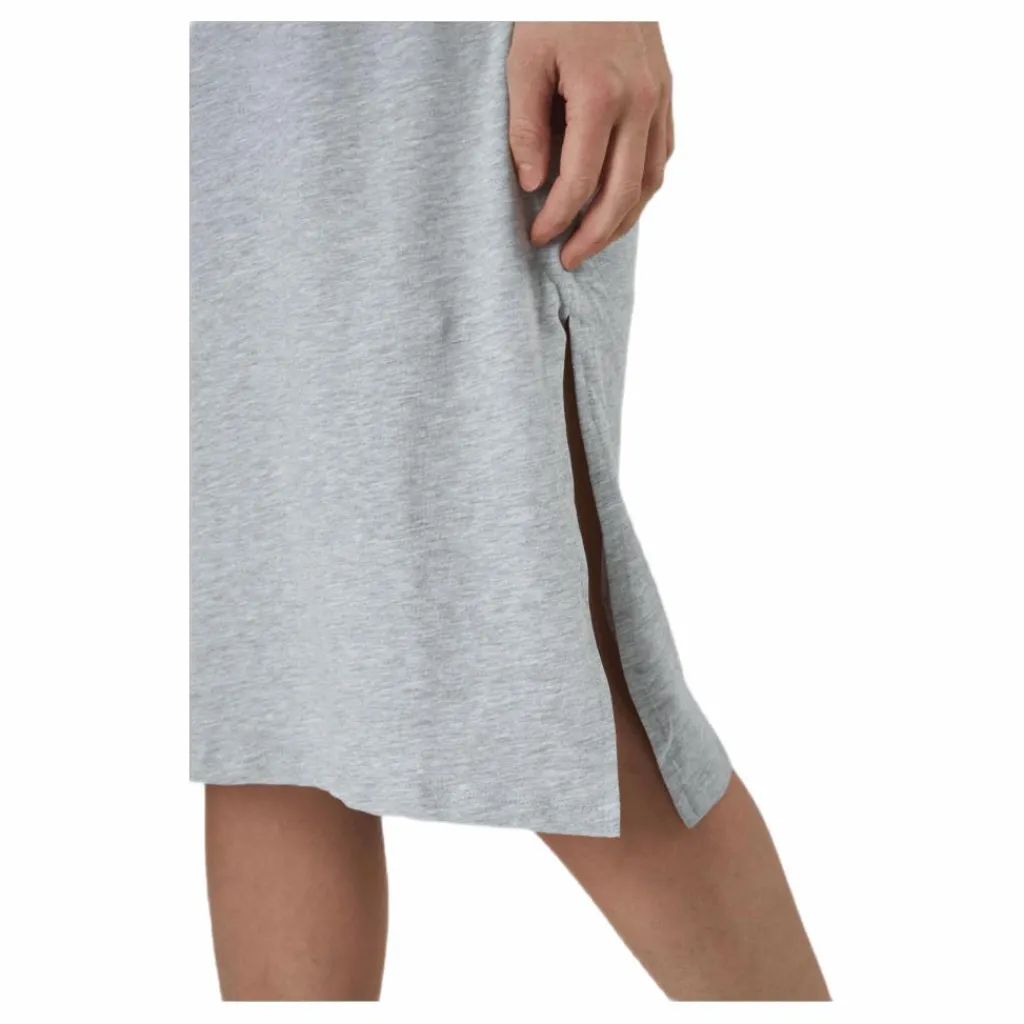 Pieces Neora Ss Fold Up Dress Grey Grå Outlet