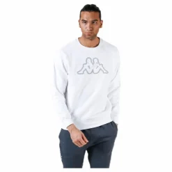 Kappa Nettuno Crewneck White Vit Outlet