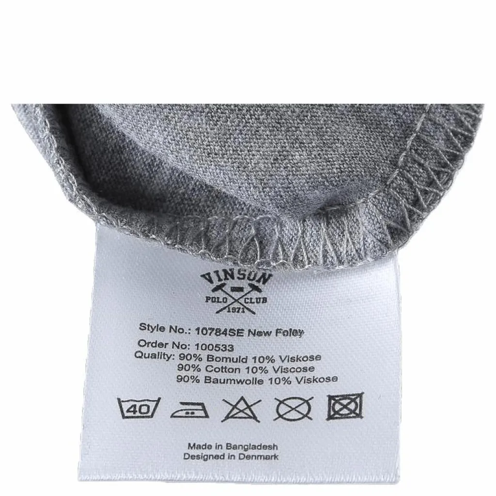 Vinson Polo Club New Foley Grey Grå Discount