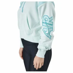 Nike Air Women's Full-zip Flee Barely Green/light Dew/washed Blå Clearance