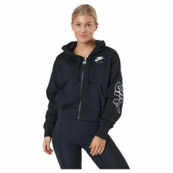 Nike Air Women's Full-zip Flee Black/black/white Svart Online