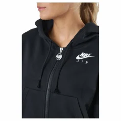 Nike Air Women's Full-zip Flee Black/black/white Svart Online