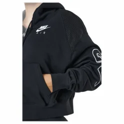 Nike Air Women's Full-zip Flee Black/black/white Svart Online