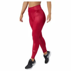 Nike Dri-fit One Women's Mid-r Mystic Hibiscus/white Röd Outlet