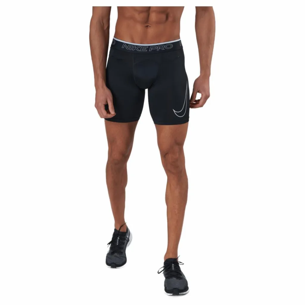 Nike Pro Dri-FIT Men's Shorts BLACK/WHITE Svart Clearance
