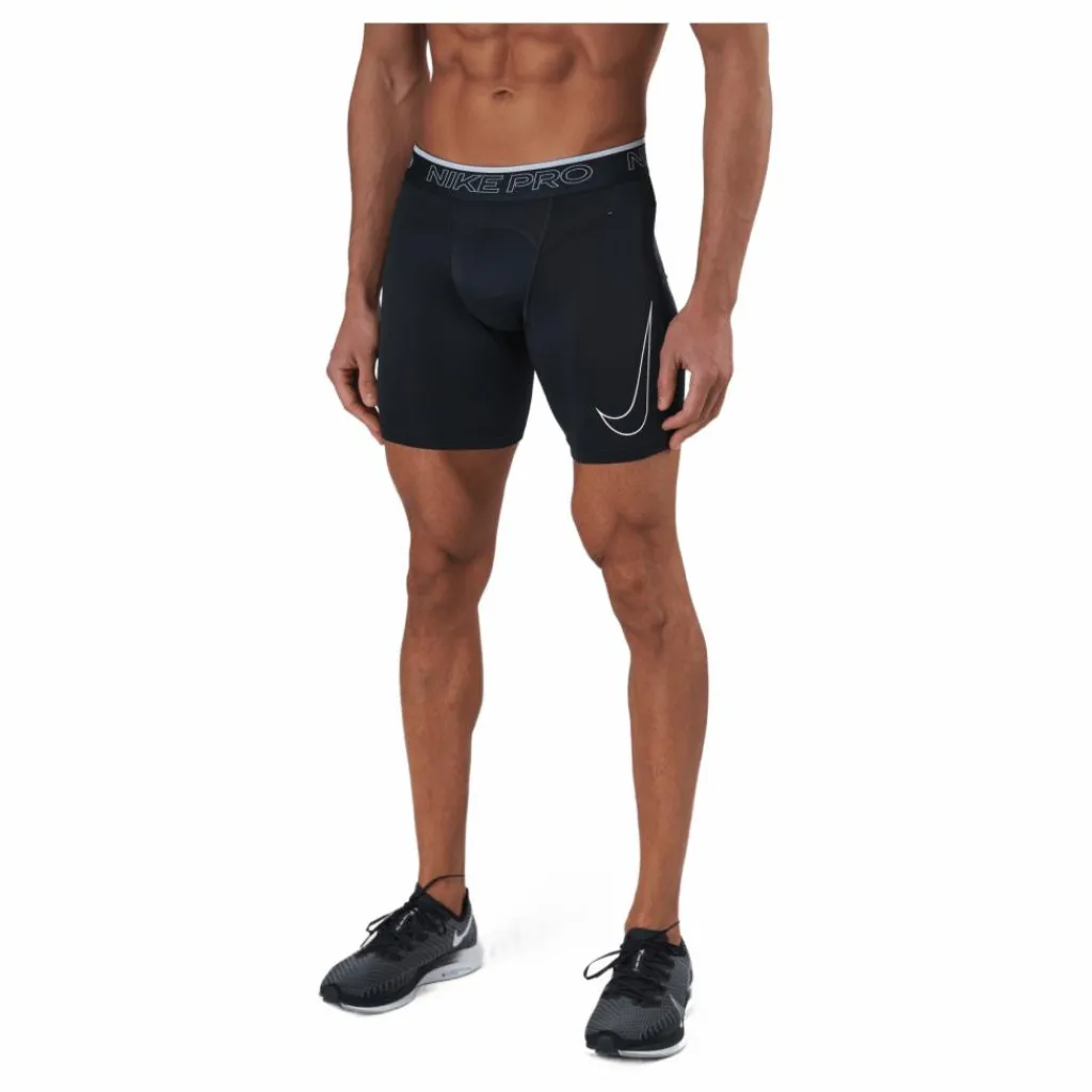 Nike Pro Dri-FIT Men's Shorts BLACK/WHITE Svart Clearance