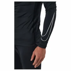 Nike Pro Dri-FIT Men's Tight Fit Long-Sleeve Top BLACK/WHITE Svart Best