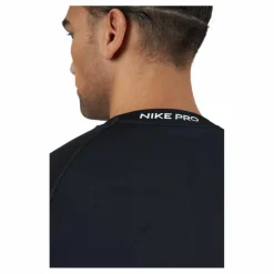 Nike Pro Dri-FIT Men's Tight Fit Long-Sleeve Top BLACK/WHITE Svart Best