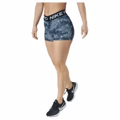 Pro Dri-fit Women's 3" Pr Aviator Grey/black/white*Nike New