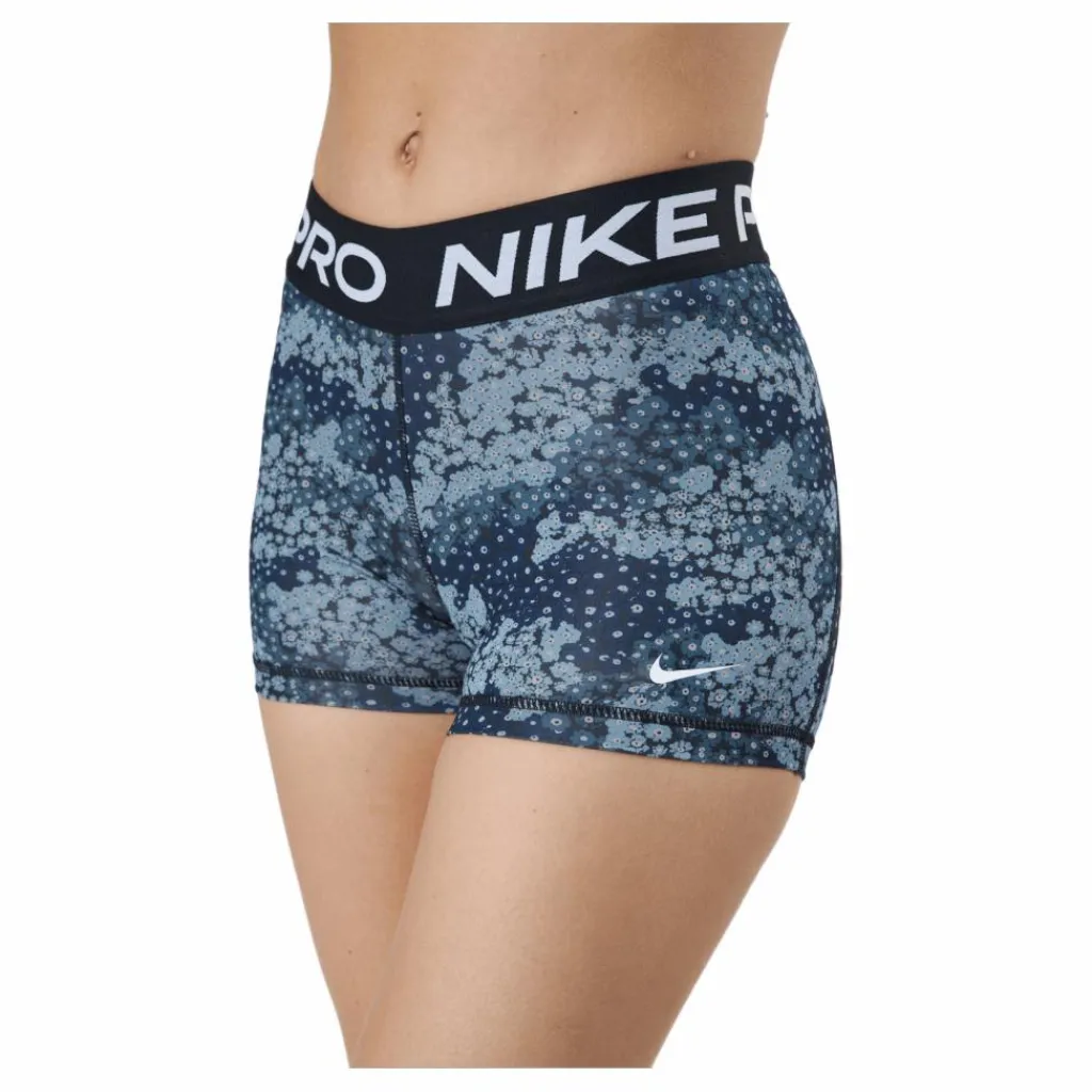 Pro Dri-fit Women's 3" Pr Aviator Grey/black/white*Nike New