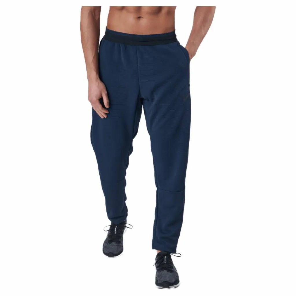 Nike Pro Men's Fleece Training Obsidian/black/black Blå Discount