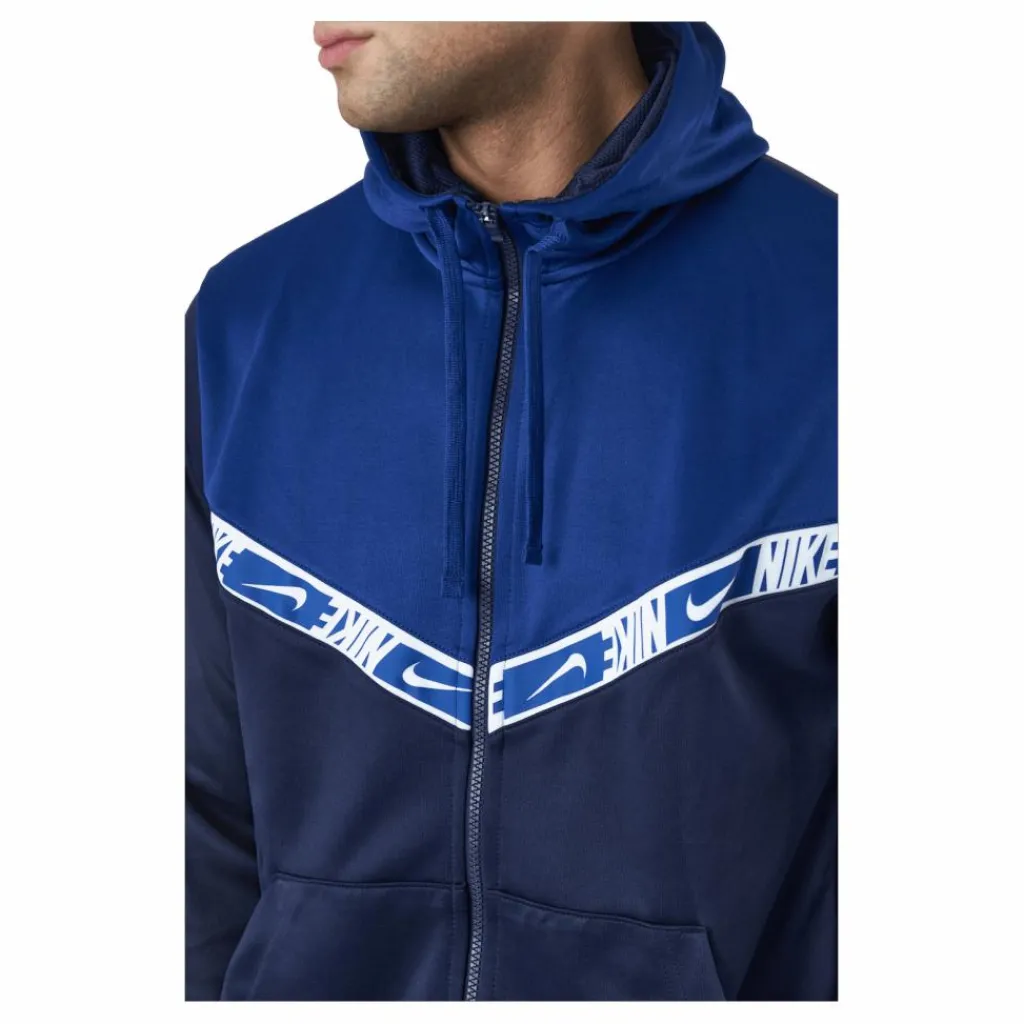 Nike Sportswear Men's Full-zip Blackened Blue/deep Royal Blue Blå Sale
