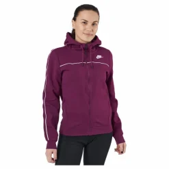 Nike Sportswear Women's Full-z Sangria/white Lila Best