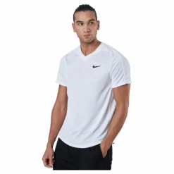 Nike Court Dri-FIT Victory Men's Tennis Top WHITE/WHITE/BLACK Vit Hot