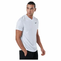 Nike Court Dri-FIT Victory Men's Tennis Top WHITE/WHITE/BLACK Vit Hot