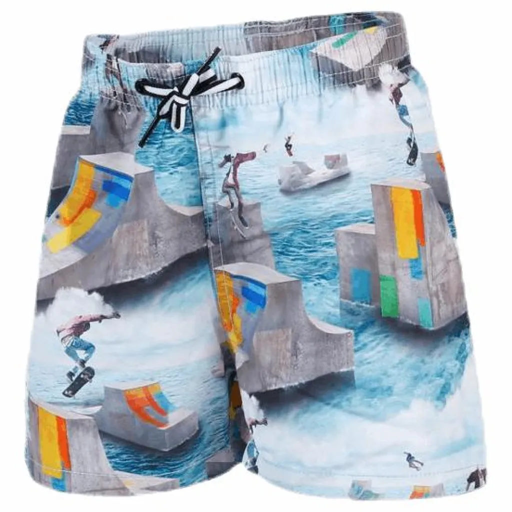 Molo Niko Swim Shorts Blue Blå