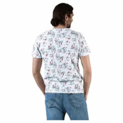 Jack & Jones Nizzen Tee Ss Crew Neck White Vit Discount