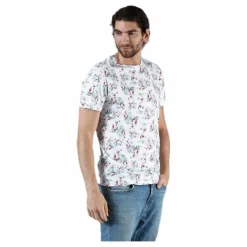 Jack & Jones Nizzen Tee Ss Crew Neck White Vit Discount