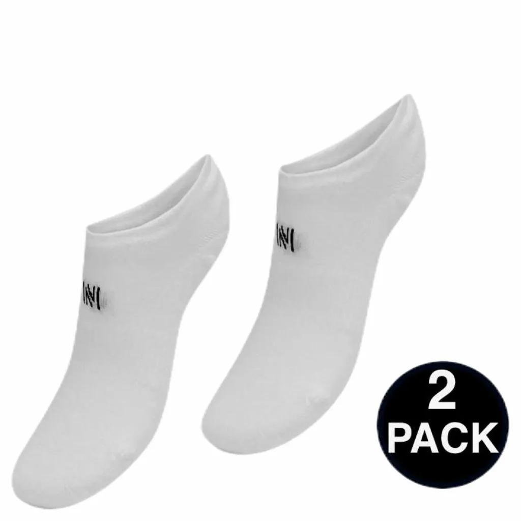 No Show Socks - Leo 2-Pack White*Norfolk Outlet