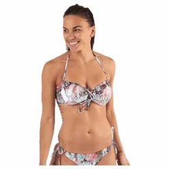 Pieces Noelle Bikini Bandeau Beige Clearance