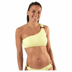 Pieces Nora Bikini Oneshoulder Top Yellow Gul Hot