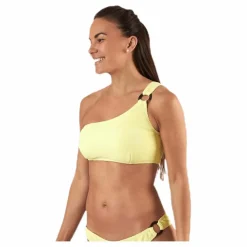 Pieces Nora Bikini Oneshoulder Top Yellow Gul Hot
