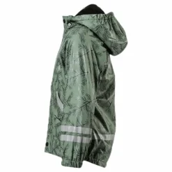 Lindberg Nordskog Fleece-Lined Rain Set Green Grön Best