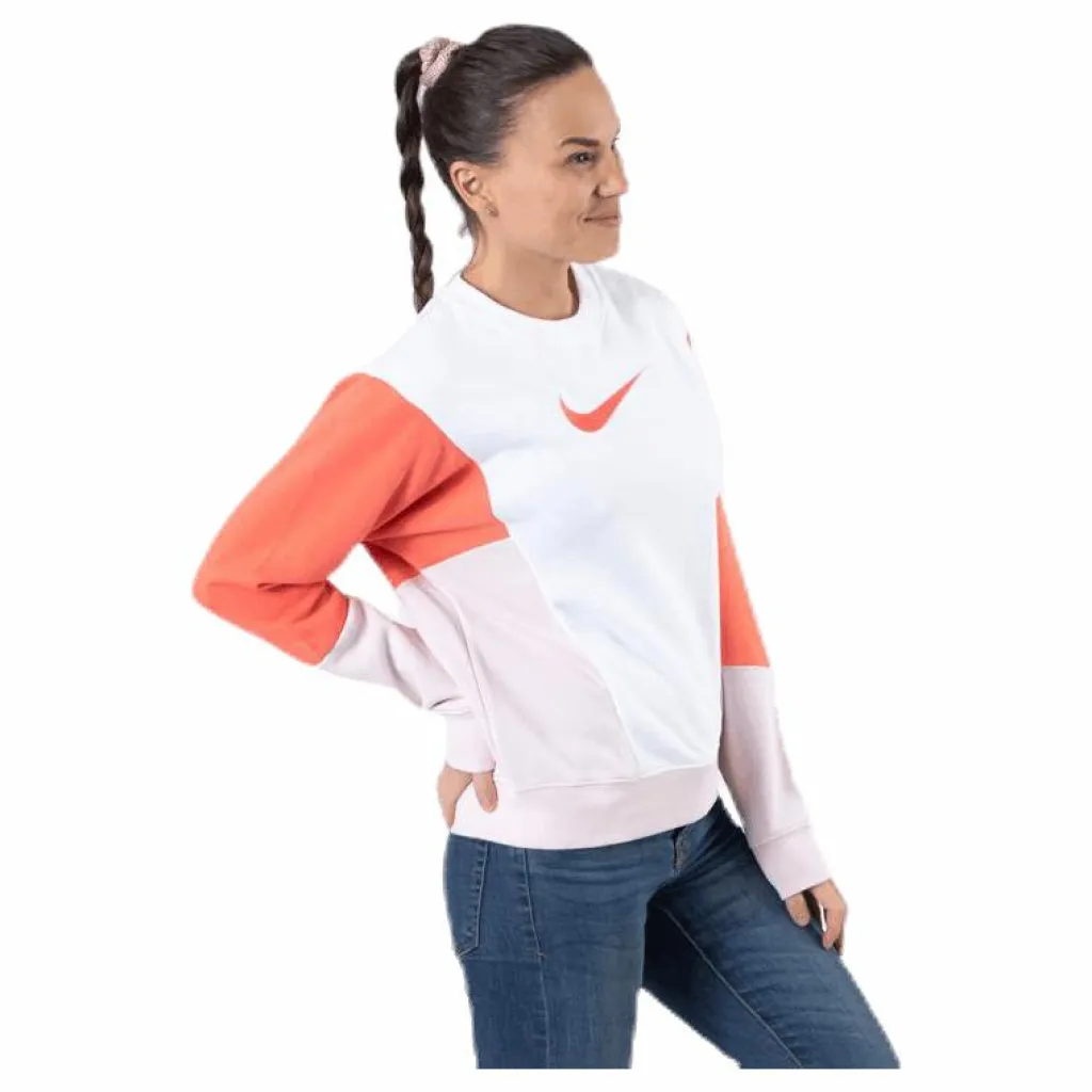 Nike Nsw Crew Hbr Pink/White Vit Sale