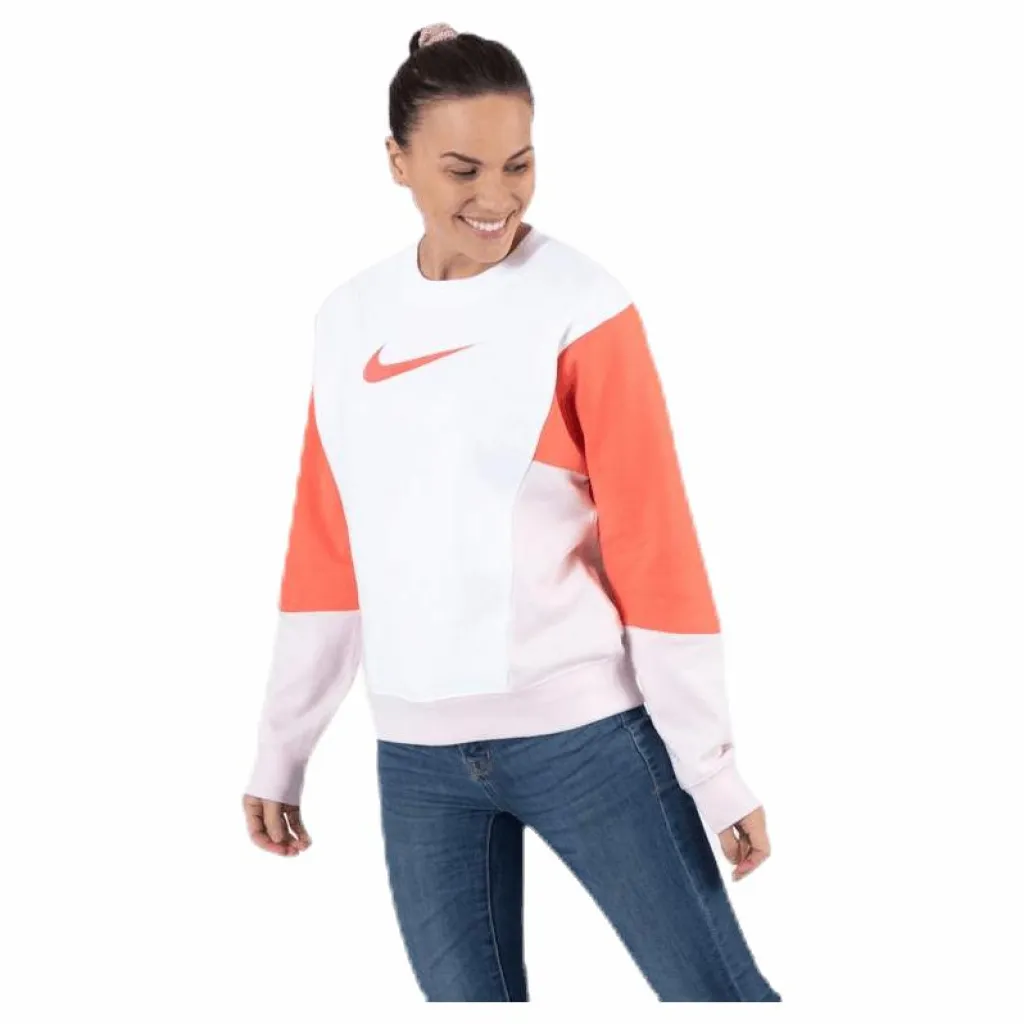 Nike Nsw Crew Hbr Pink/White Vit Sale