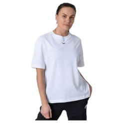 Nike Nsw Essential Ss Bf Top White/Black Vit Outlet