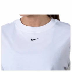 Nike Nsw Essential Ss Bf Top White/Black Vit Outlet