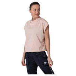 Nike Nsw Essential Ss Top White/Beige Rosa Online
