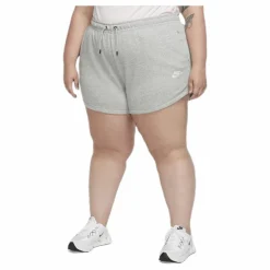 Nike Nsw Essntl Short Ft Plus Grey Grå Sale