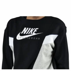 Nike Nsw Heritage Crew Flc Black Svart Best