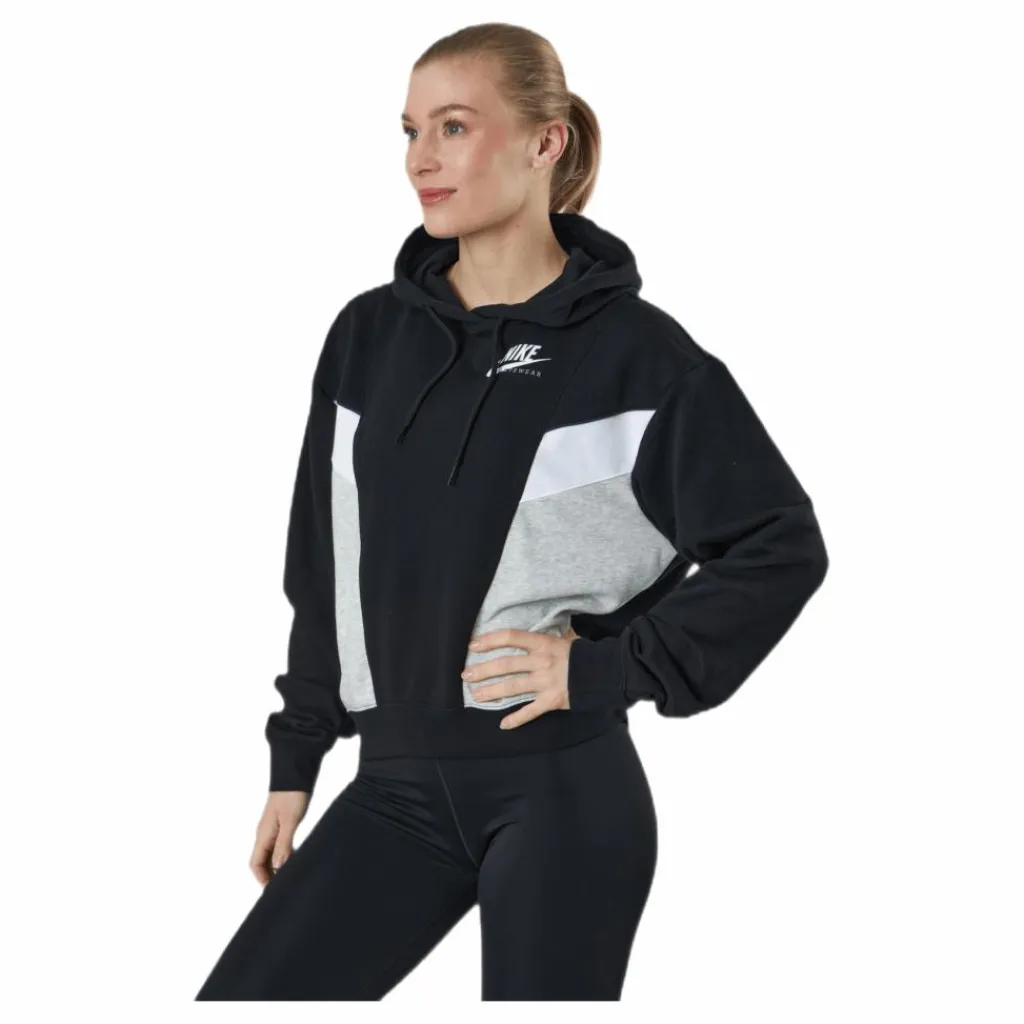 Nike Nsw Heritage Hoodie Flc Black Svart New