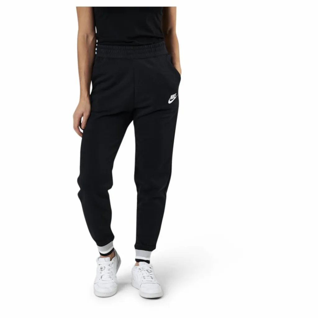 Nike Nsw Hrtg Pant Flc White/Black Svart Discount